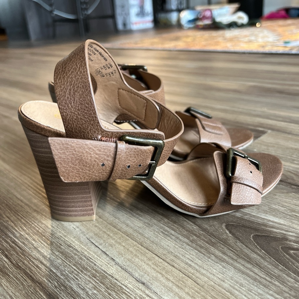 Brown Block heels